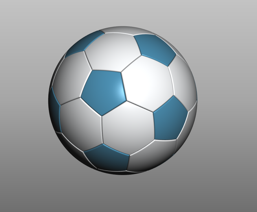 FreeCAD 中的足球